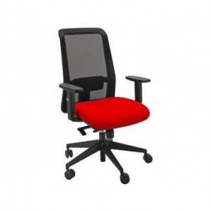 Sedia operativa girevole Unisit Jet JEA ergonomica schienale in rete - sedile rosso - JEA/SR