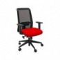 Sedia operativa girevole Unisit Jet JEA ergonomica schienale in rete - sedile rosso - JEA/SR