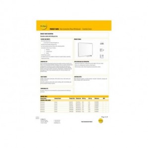 Lavagne cancellabili Bi-office New Generation magnetica bianca laccata 120x90 cm bianco - MA0507830