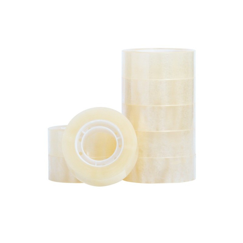 Nastro adesivo trasparente Q-Connect in PP 19 mm x 33 m - torre da 8 rotoli - KF27013