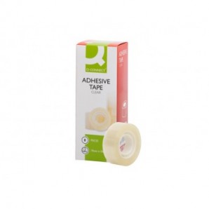 Nastro adesivo trasparente Q-Connect in PP 19 mm x 33 m - torre da 8 rotoli - KF27013