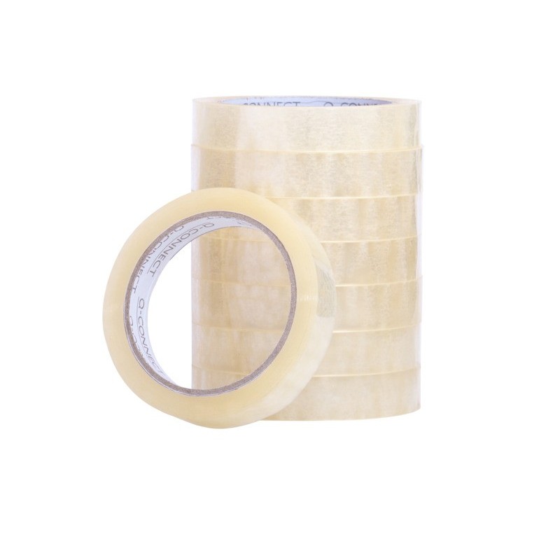 Nastro adesivo trasparente Q-Connect in PP 19 mm x 66 m - torre da 8 rotoli - KF27016