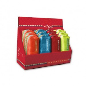 Espositore 12 astucci a 2 zip Pigna Monocromo colori assortiti - 0231181