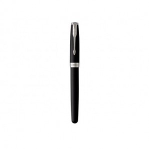 Penna roller Parker Sonnet punta F inchiostro nero Parker Matte Black CT 1931523