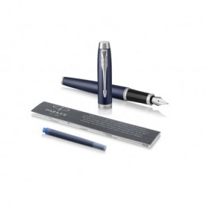 Penna stilografica Parker IM punta M inchiostro blu Parker Blue CT 1931654