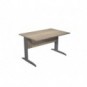 Scrivania piano rovere canadese gamba a L in metallo antracite Presto 120x80xH.72 cm - 004K2/J/AF