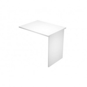 Allungo scrivania gamba pannello in melaminico in tinta 80x60xH.72 cm Presto bianco - ALL-PR-3