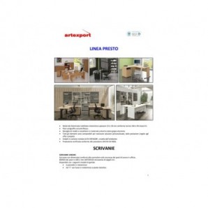 Allungo diretto con fianco metal a T 80x60xH.72 cm grigio Presto gamba grigio alluminio 9006 - ALL-PRM-9-AA