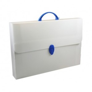 Valigetta da disegno Donau in PP formato A4 - colore bianco - 330329