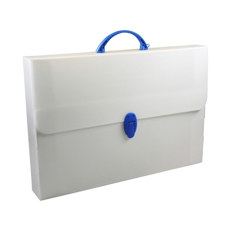 Valigetta da disegno Donau in PP formato A4 - colore bianco - 330329