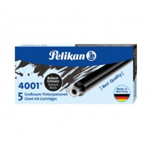 Cartucce a inchiostro lunghe Pelikan GTP5 - astuccio 5 pezzi - nero - 400142570