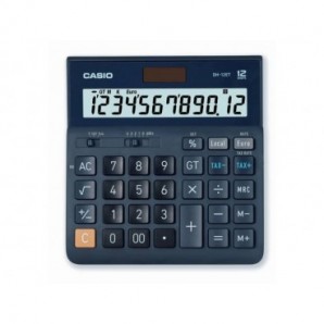Calcolatrici da tavolo Casio Extra Big LC display - solare e batteria blu scuro DH-12ET-W-EP