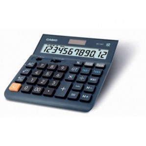 Calcolatrici da tavolo Casio Extra Big LC display - solare e batteria blu scuro DH-12ET-W-EP