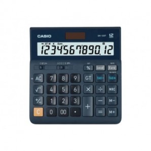 Calcolatrici da tavolo Casio Extra Big LC display - solare e batteria blu scuro DH-12ET-W-EP