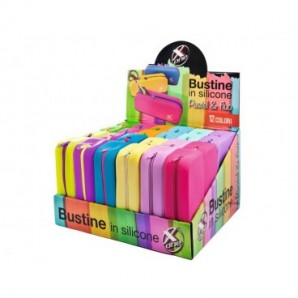 Espositore 24 bustine X-One colori assortiti silicone - 32NIK173