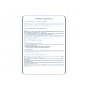Cartellina registro azzeramenti giornalieri 31x24,5 cm O.C.L. 13 fogli - 1206