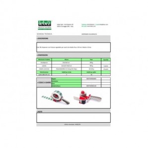 Dispenser Lebez con frizione regolabile per nastri da imballo fino a 50 mm grigio/rosso - 08