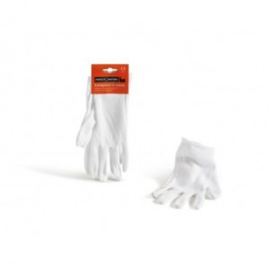 Guanti da lavoro in cotone Perfetto Style 2 per pulizia professionale - TG unica - DPI Cat. I - conf. 12 pezzi