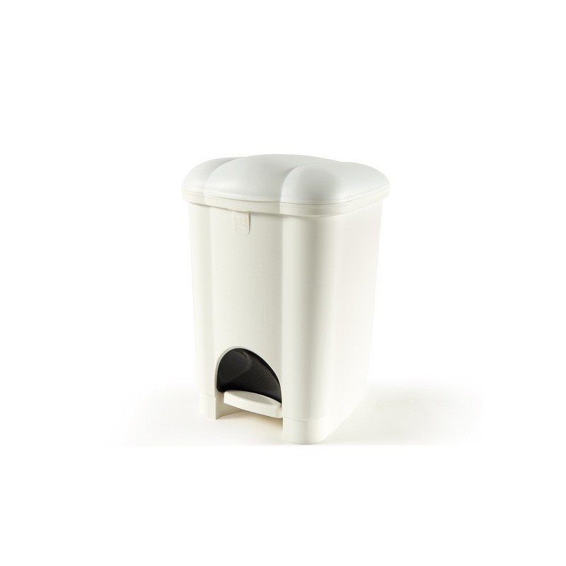 Pattumiera a pedale Perfetto ''Carolina'' panna 16 L - 50130