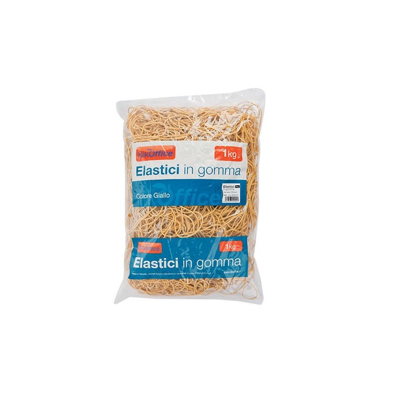 Elastici in gomma Nikoffice busta da 1 Kg Ø 80 mm - 06NIK022