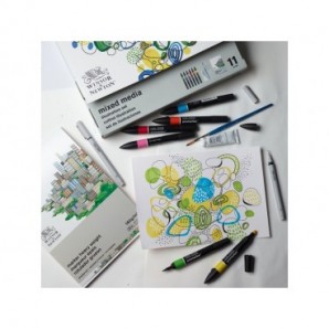 Confezione Winsor&Newton Mixed media Illustration Set - 11 pezzi - soggetti assortiti - 0290180