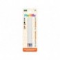 Conf. 12 blister da 4 refill inchiostro cancellabile Lebez blu, nero, rosso per penne 0,5 mm con cappuccio - 81808