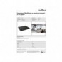 Sottomano Durable 53x40 cm con bordi arrotondati in PPL opaco nero - 7132-01