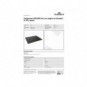 Sottomano Durable 65x50 cm con bordi arrotondati in PPL opaco nero - 7133-01