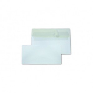 Busta Blasetti Strip 90 senza finestra - 90 g/m² lembo strip 11x23 cm - bianco - conf. 500 pz - 0048