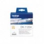 Rotolo 400 etichette adesive in carta Brother 17x54 mm nero/bianco - DK-11204