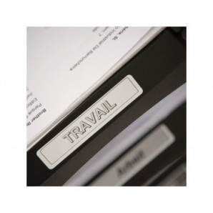 Rotolo 400 etichette adesive in carta Brother 17x54 mm nero/bianco - DK-11204