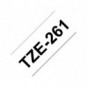 Nastro laminato per etichettarice Brother - 36 mm x 8 m - nero/bianco - TZe-261