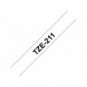 Nastro laminato per etichettarice Brother - 6 mm x 8 m - nero/bianco - TZe-211