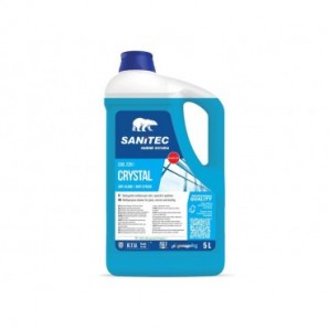 Detergente multiuso Sanitec Crystal per vetri, specchi e spolvero anti-alone 5 L / 5 Kg - 2261