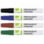 Marcatore permanente Q-Connect con fusto in metallo e punta conica 4 mm nero KF11708