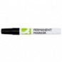 Marcatore permanente Q-Connect con fusto in metallo e punta conica 4 mm nero KF11708