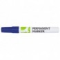 Marcatore permanente Q-Connect con fusto in metallo e punta conica 4 mm blu KF11709