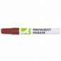 Marcatore permanente Q-Connect con fusto in metallo e punta conica 4 mm rosso KF11710