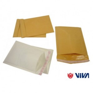 Buste imbottite Viva Kraft avana formato C/D - conf. 100 pz 175x200 mm 3455
