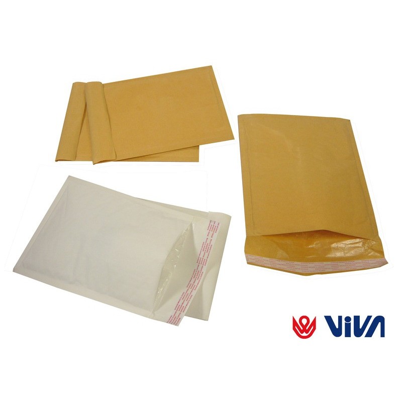 Buste imbottite Viva Kraft avana formato C/D - conf. 100 pz 175x200 mm 3455