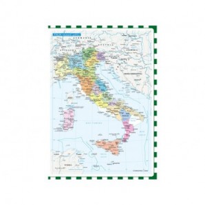 Maxi quaderno Logos Quirebook A4 - 80 g/m² - 40 ff - RQ - verdone - geografia