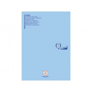 Maxi quaderno Logos Quirebook A4 - 80 g/m² - 40 ff - 5M - celeste - matematica primaria