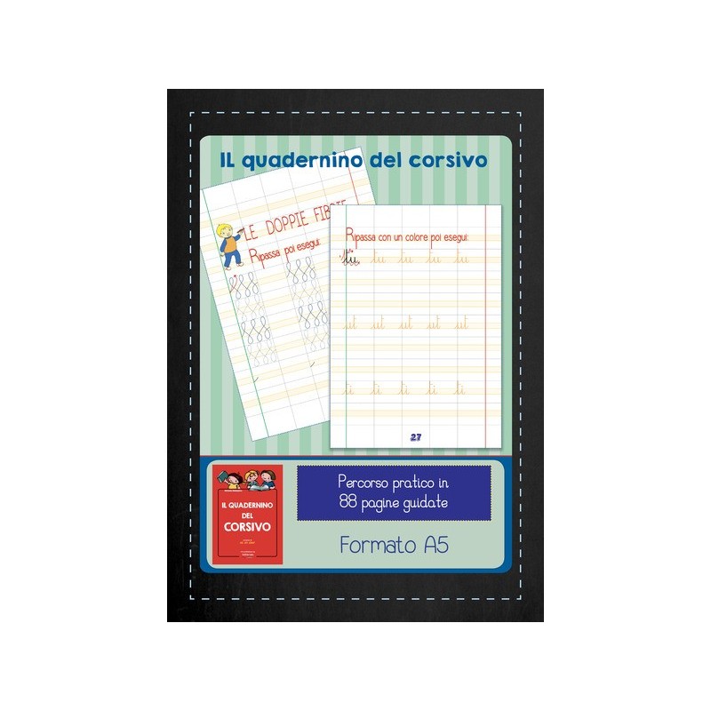 Quaderno Logos A5 - 80 g/m² - 44 ff - B - rosso - quaderno corsivo