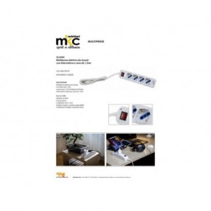 Multipresa schuko/bipasso MKC cavo da 1,5 m con interruttore 4 posizioni bianco - 492518316