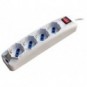 Multipresa a 4 prese schuko/bipasso 10/16A MKC - bianca con interruttore spina 2P+T 16A - 492518350