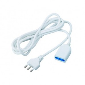 Prolunga elettrica MKC spina 16A presa 10/16A - cavo 3x1 mm² bianca cavo 3 m 492517384