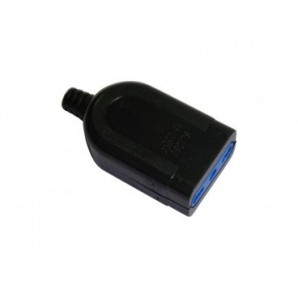 Presa di rete volante nero bipasso MKC conf. bulk 10/16A 492518380