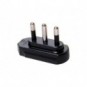 Spina di rete piatta 90° 2P+T 16A MKC conf. bulk nera 492517934