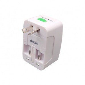 Adattatore universale da viaggio MKC Europa - Regno Unito - USA bianca 492519362
