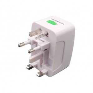 Adattatore universale da viaggio MKC Europa - Regno Unito - USA bianca 492519362